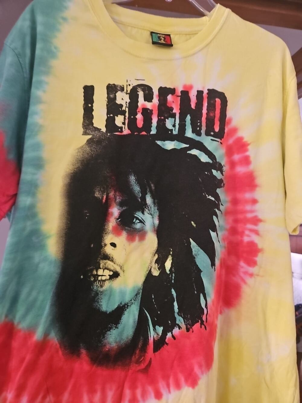 Vintage Bob Marley Jamaica Collection Tshirt 2XL Tie-Dye Colorful Rasta Reggae